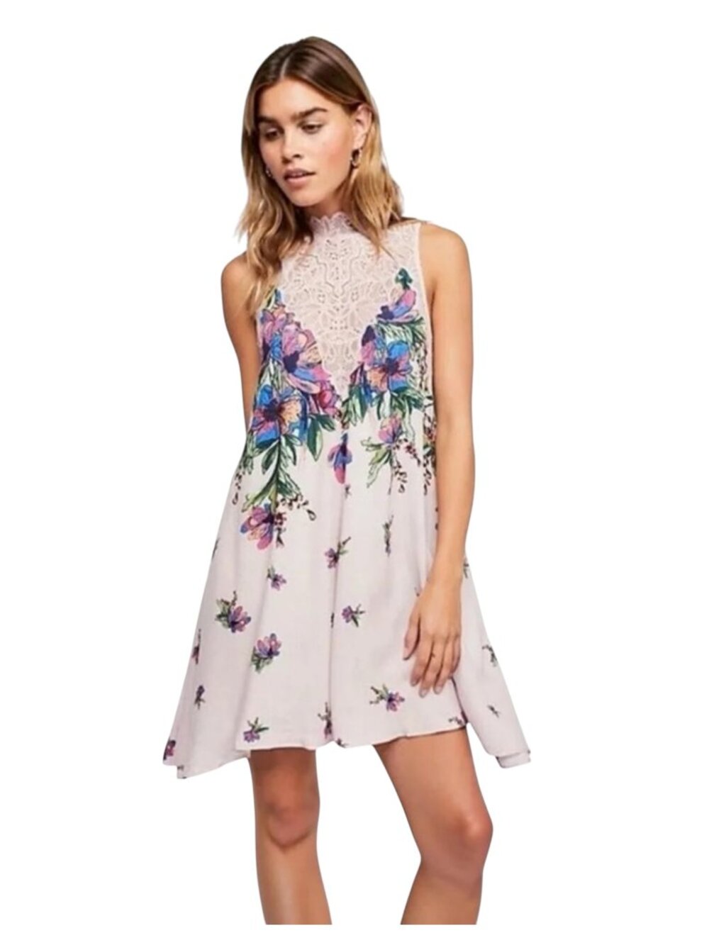 FREE PEOPLE Marsha Lace Slip Dress - Size XS